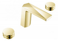 Смеситель Boheme Venturo 150-MG-DIAMOND для раковины, ручка Diamond, золото матовое