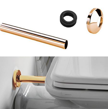 Набор для подключения скрытого бачка к напольному унитазу Kerasan 755291 oro золото