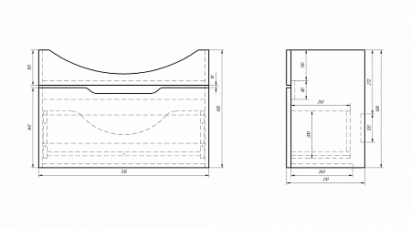 Тумба под раковину Dreja Laguna 75 белая