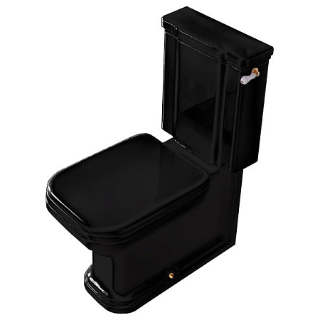 Крышка-сиденье Kerasan Waldorf 418804 с микролифтом, черный/хром