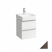 Тумба с раковиной Laufen Space 4.1010.2.160.103.1 45 темный вяз, ручки алюминий