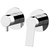 Смеситель Remer Slash SL93ZP для ванны с душем, на 3 выхода, хром