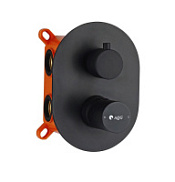 Смеситель AQG Tube 01TUB352NG для душа, черный матовый