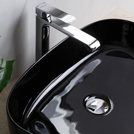Раковина накладная BelBagno BB1435-NERO 41.5x54.5x14 черный