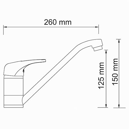 Смеситель WasserKRAFT Oder 6307 для кухонной мойки, хром