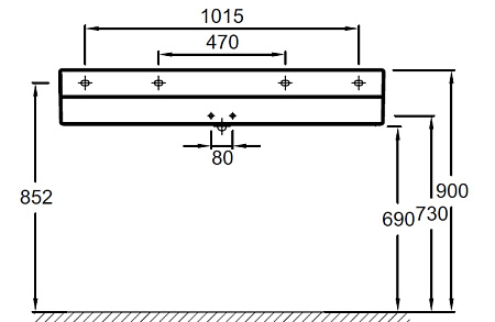 Раковина Jacob Delafon Terrace EXB112-00 120 см