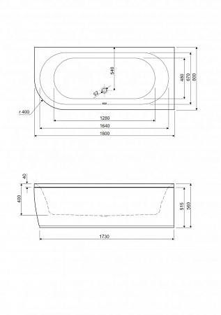 Акриловая ванна Cezares Metauro METAURO CORNER-180-80-40-R-W37 180x80 белый