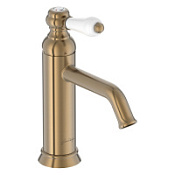 Смеситель Jacob Delafon Louise E24360-BCN для раковины, матовое золото/белый