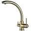 Смеситель Zorg Steel Hammer SH 699 BRONZE для кухонной мойки, бронза - фото 1