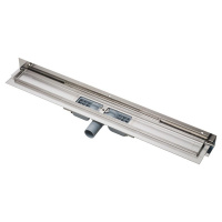 Душевой лоток AlcaPlast APZ104-650 650 с порогами, с регулируемым краем к стене, с боковым стоком