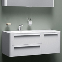 Тумба с раковиной Am.Pm Awe M15FHL1153WF 115 см L белая