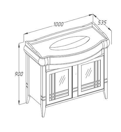 Мебель для ванной Opadiris Сакура Z0000010274 100 светлый орех