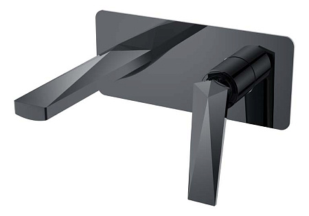 Смеситель Boheme Venturo 375-SGM для раковины, оружейная сталь глянцевая