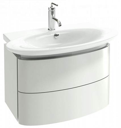 Тумба с раковиной Jacob Delafon Presquile 80 см, 2 ящика, белая