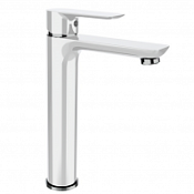 Смеситель Aquanet Arctic AF520-11СW 00225486 для раковины, хром/белый Смеситель Aquanet Arctic AF520-11СW 00225486 для раковины, хром/белый