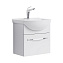 Тумба с раковиной Aqwella Аллегро Agr.01.05/1 50 подвесная, 1 ящик, белая - фото 1