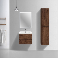 Мебель для ванной Vincea Mia Slim VMC-2MC600S1RW 60 подвесная, 2 выкатных ящика, R.Wood