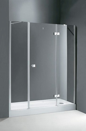 Душевая дверь в нишу Cezares Crystal B 13 160 (60+60/40) R, прозрачное стекло