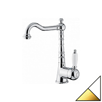 Смеситель Emmevi Laguna 40513BO для раковины, белый/золото Смеситель Emmevi Laguna 40513BO для раковины, белый/золото