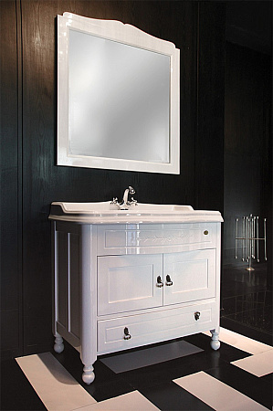 Зеркало BelBagno Novanta BB01S/PBA 85 bianco antico