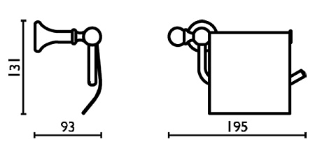 Держатель туалетной бумаги Bagno & Associati Folie FS23692 BR