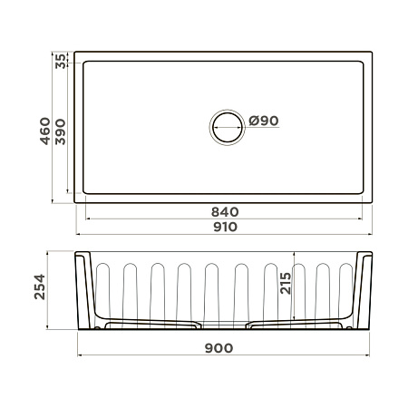 Кухонная мойка Omoikiri Mikura 91-PE 46x91x25.4 Pebble