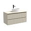 Тумба с раковиной и столешницей Sancos Snob T 100 SNT100CE+TT100A2X Beige Soft/Kreman