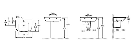 Раковина Jacob Delafon Odeon Up E4755G-00