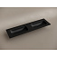 Раковина накладная Ceramica Nova Grace CN7023MBwx 161x45,7x13,7 без отв. под смес., черный матовый - фото 2