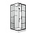 Душевая кабина Niagara Standart ST100/15QR/KL/BKT 100x100x225 черный матовый/прозрачный клетка
