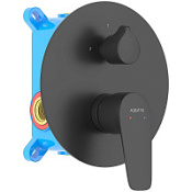 Смеситель Aquatek Бетта AQ1146MB для душа, черный матовый