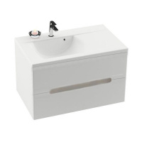 Тумба с раковиной Ravak Classic II SD L 800 X000000910 подвесная, белая/белая