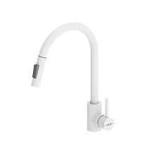 Смеситель Dorff Logic D3007533 для кухонной мойки белый