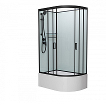 Душевая кабина Frank F412/2L Black 120*80 без крыши, черный Душевая кабина Frank F412/2L Black 120*80 без крыши, черный