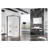 Душевой уголок Ravak Pivot PSKK3-80 37644300Z1 Transparent, черный