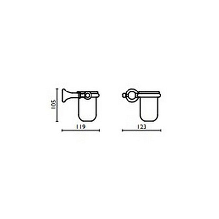 Стакан Bagno & Associati Regency RE14552 ORO