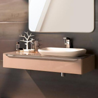 Тумба с раковиной Geberit myDay 824161000 115х52 какао с молоком