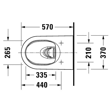Унитаз подвесной Duravit ME by Starck 45790920A1 микролифт
