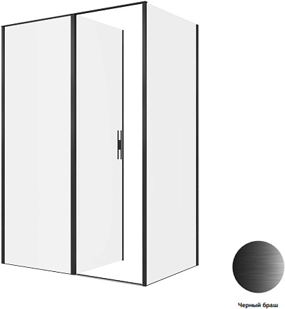 Душевой уголок Allen Brau Priority 3.31036.BBA + 3.31045.BBA 140x90 черный браш