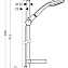 Душевой гарнитур Hansgrohe Croma 100 27774000 хром - фото 3