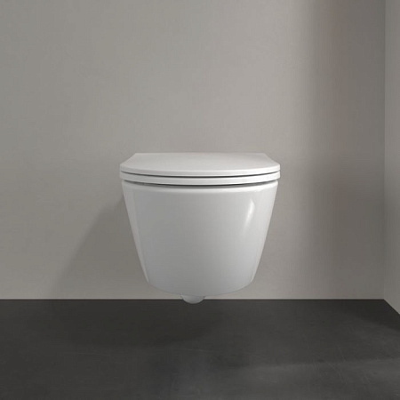 Унитаз подвесной Villeroy & Boch Subway 3.0 4670T901 безободковый, с микролифтом, alpin