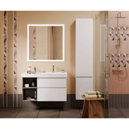 Раковина Kerama Marazzi Cubo CU.wb.90Rh правая, белая