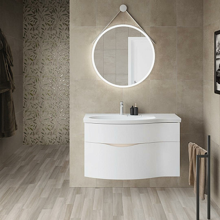 Раковина Kerama Marazzi Riva RV.wb.100Lh L белый глянцевый