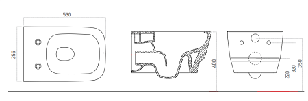 Унитаз подвесной Dreja Enzo 88.0001 белый