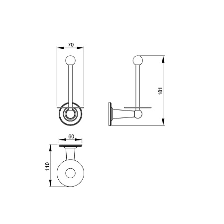 Держатель туалетной бумаги Timo Nelson 150044/00 хром