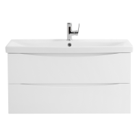 Тумба с раковиной BelBagno Marino-Cer MARINO-CER-900-2C-SO-BO-P 90 bianco opaco 