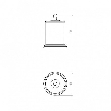 Контейнер Migliore Mirella 17310 настольная, золото
