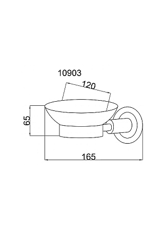 Мыльница Boheme Murano Cristal 10903-CRST-СH хром