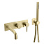 Смеситель Boheme Uno 464-3-MG для ванны с душем, золото матовое