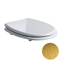 Крышка-сиденье для унитаза Simas Arcade AR 007 Oro с системой микролифт, белый/золото
